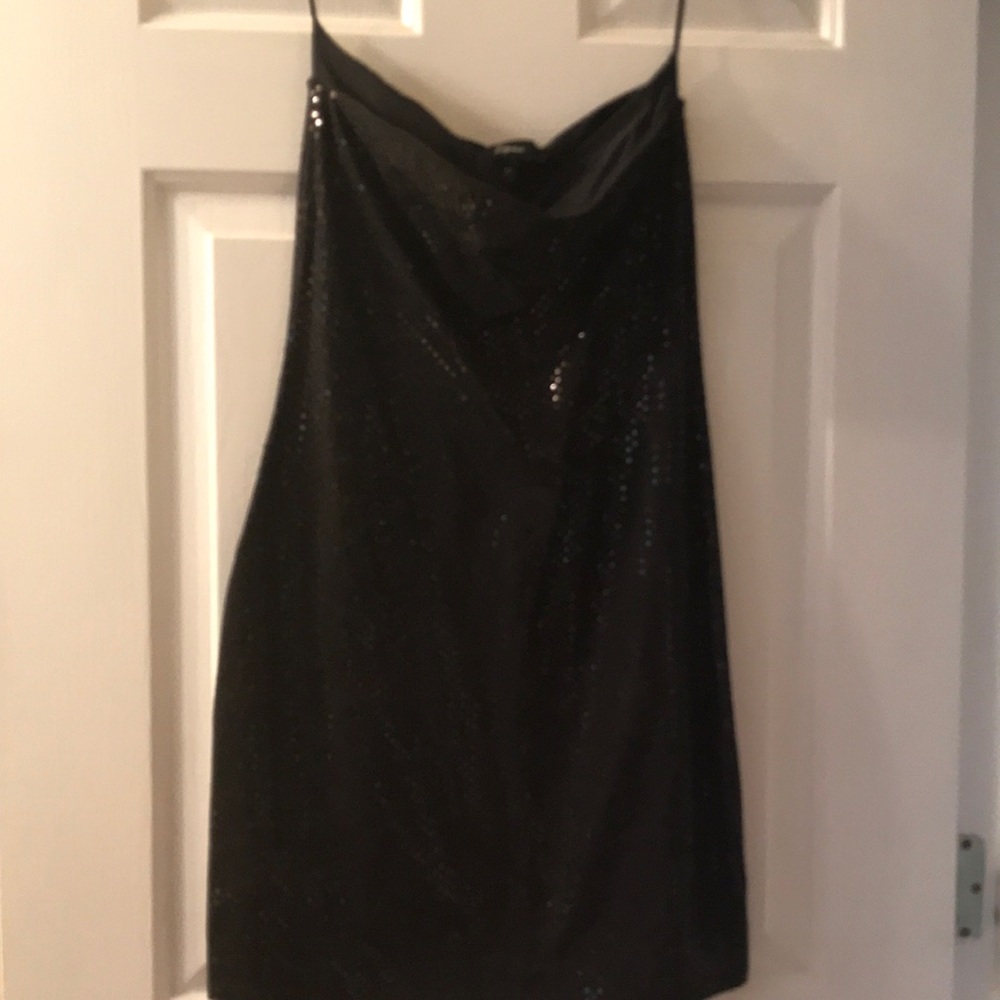Strapless sequins dress